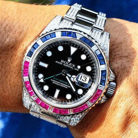 rolex grey pepsi bezel